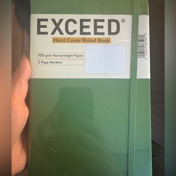 NIP SEALED Exceed Hard Cover Medium Ruled Journal, Moss Green 120
Sheets 100 GSM - Picture 6 of 7